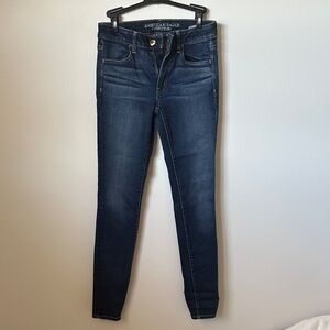 American Eagle Outfitters Women's Deep Indigo Skinny Jeans